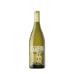 botella vino blanco petit chardonnay 3055 jean leon 75cl